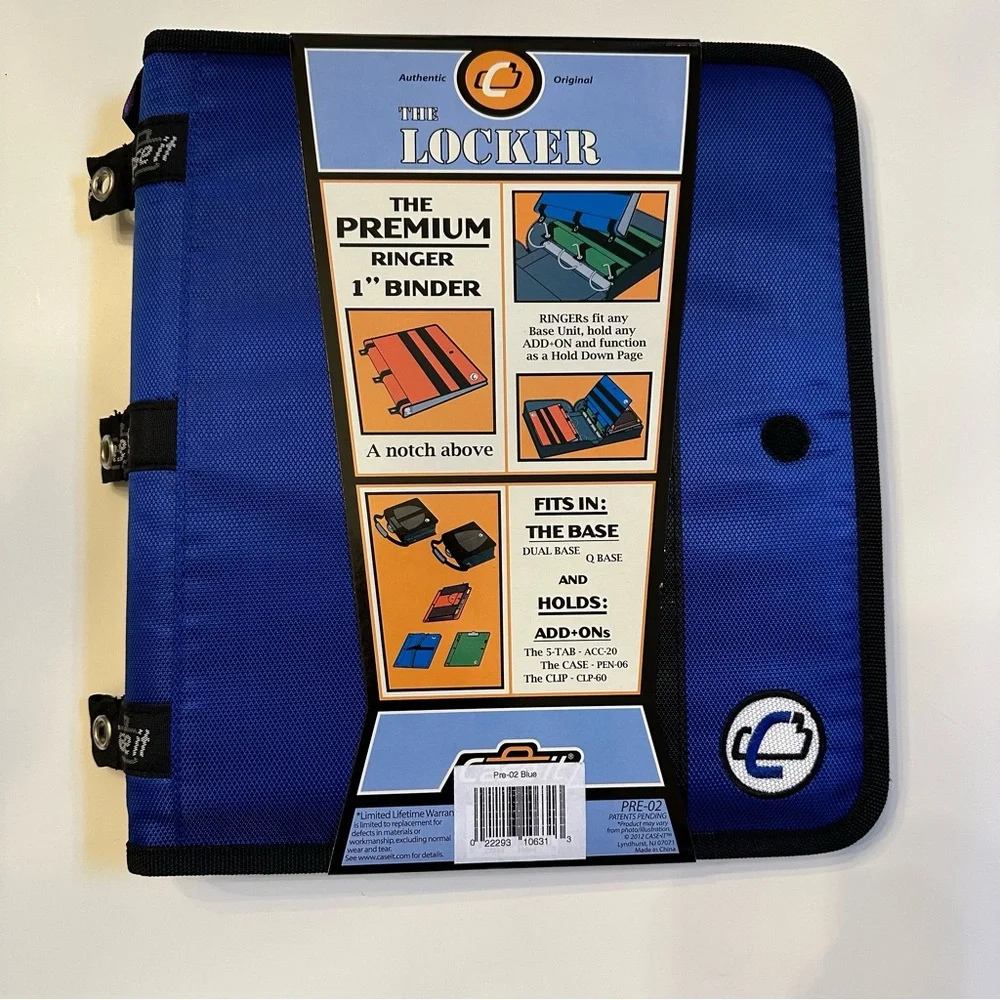 NWT CASE IT THE LOCKER PRE-2 THE PREMIUM BINDER RINGER 1